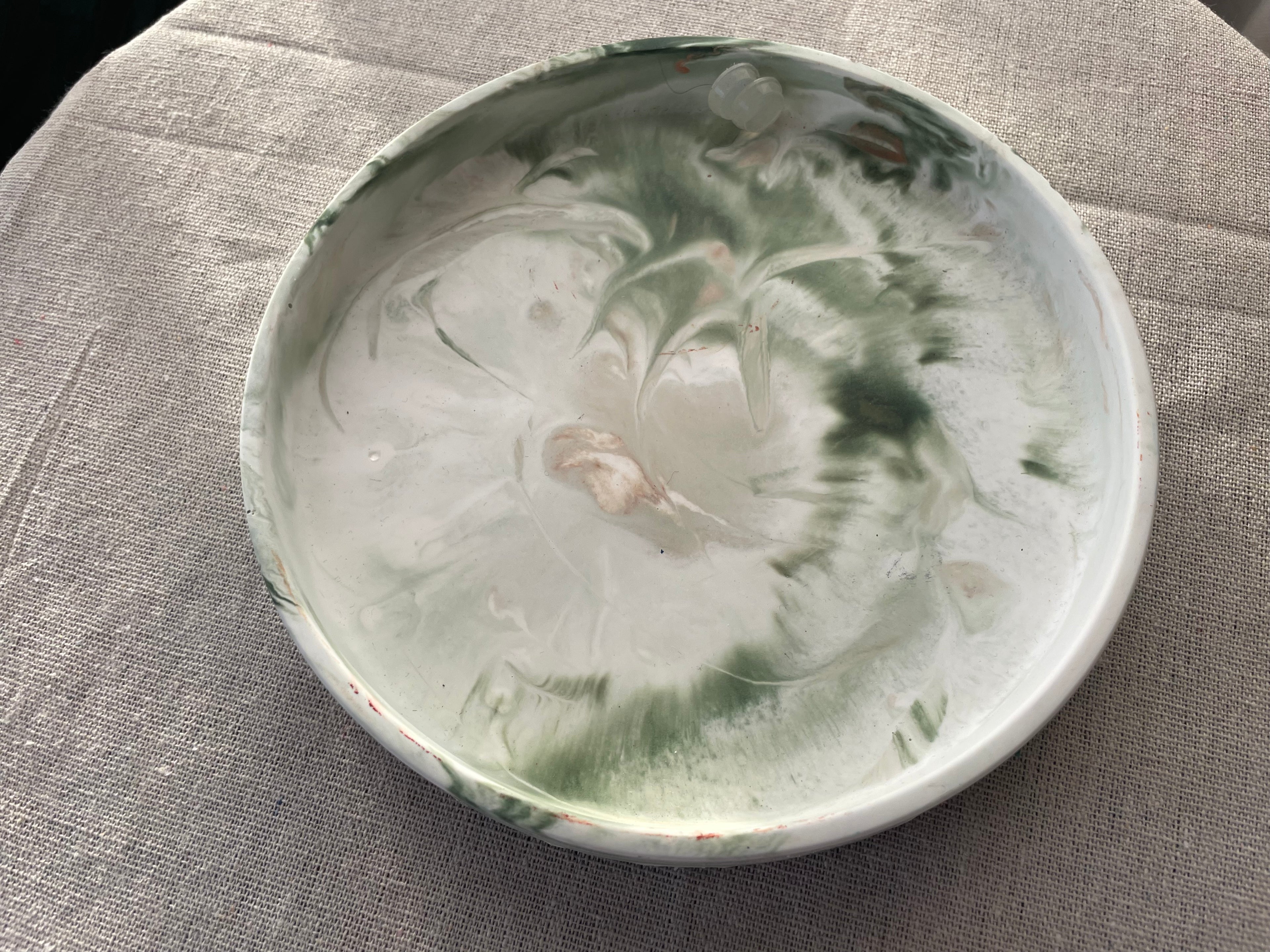 Handcrafted Gypsum Trinket Dish- Minimalist Catchall