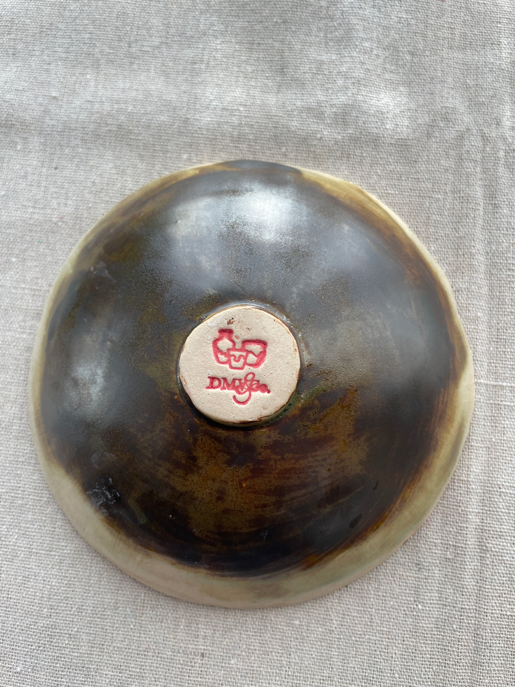 Olive Petal Ceramic Bowl | Artisan Pottery Trinket Dish