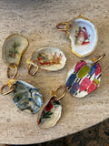 Gilded Oyster Shell Keychains | The Little Treasures Collection