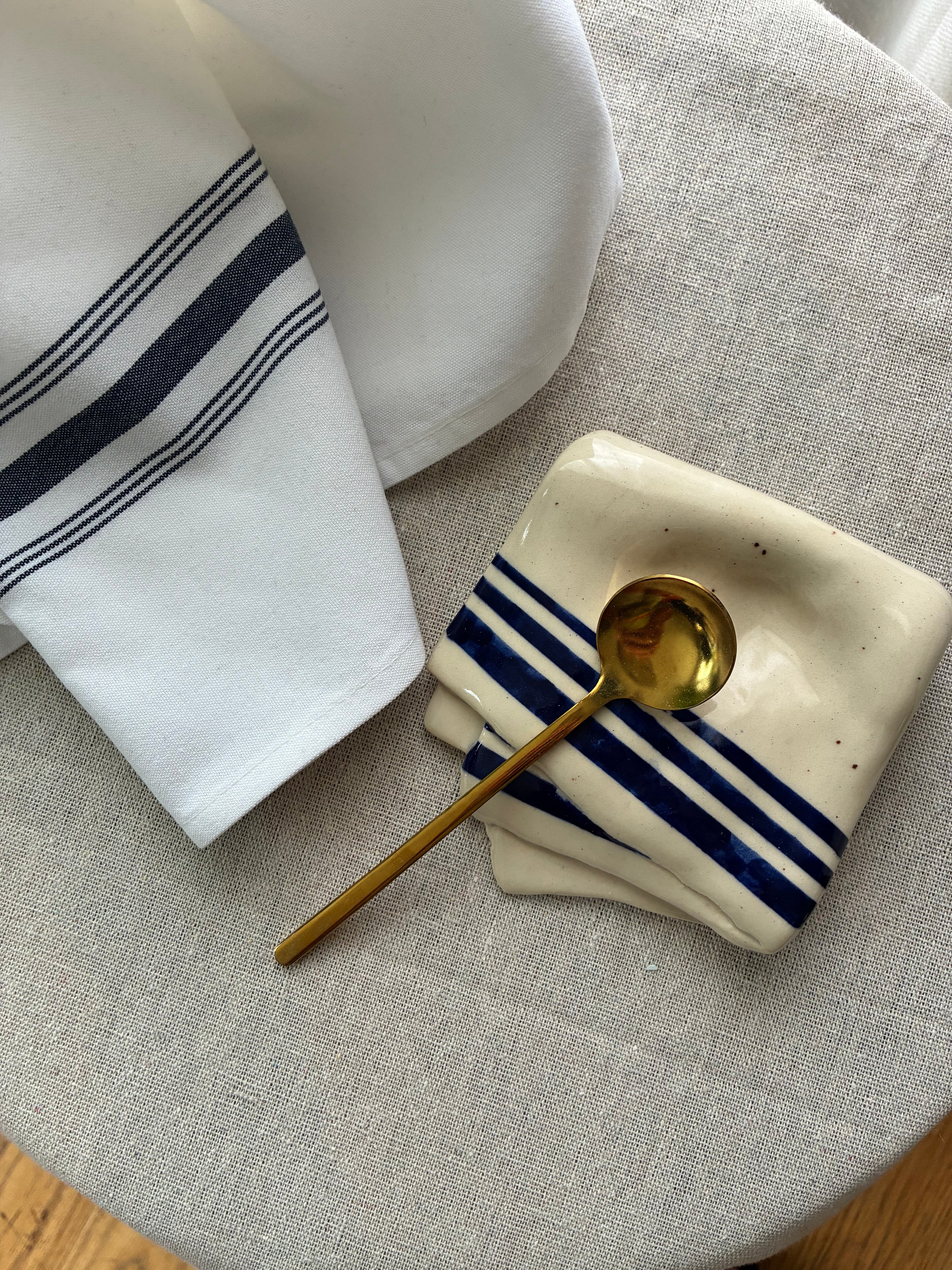 Linen Fold II— Spoon Rest