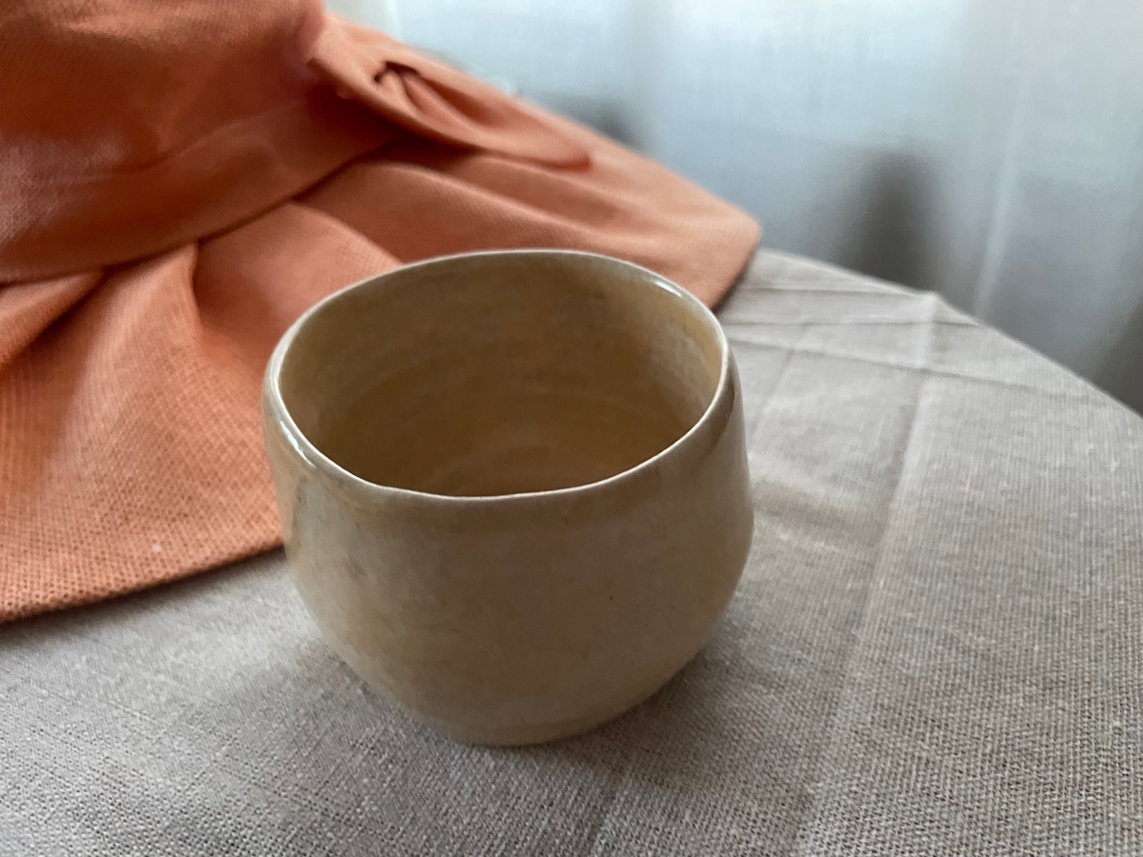Handcrafted Ceramic Espresso Set — Cup, Dish & Textured Plate