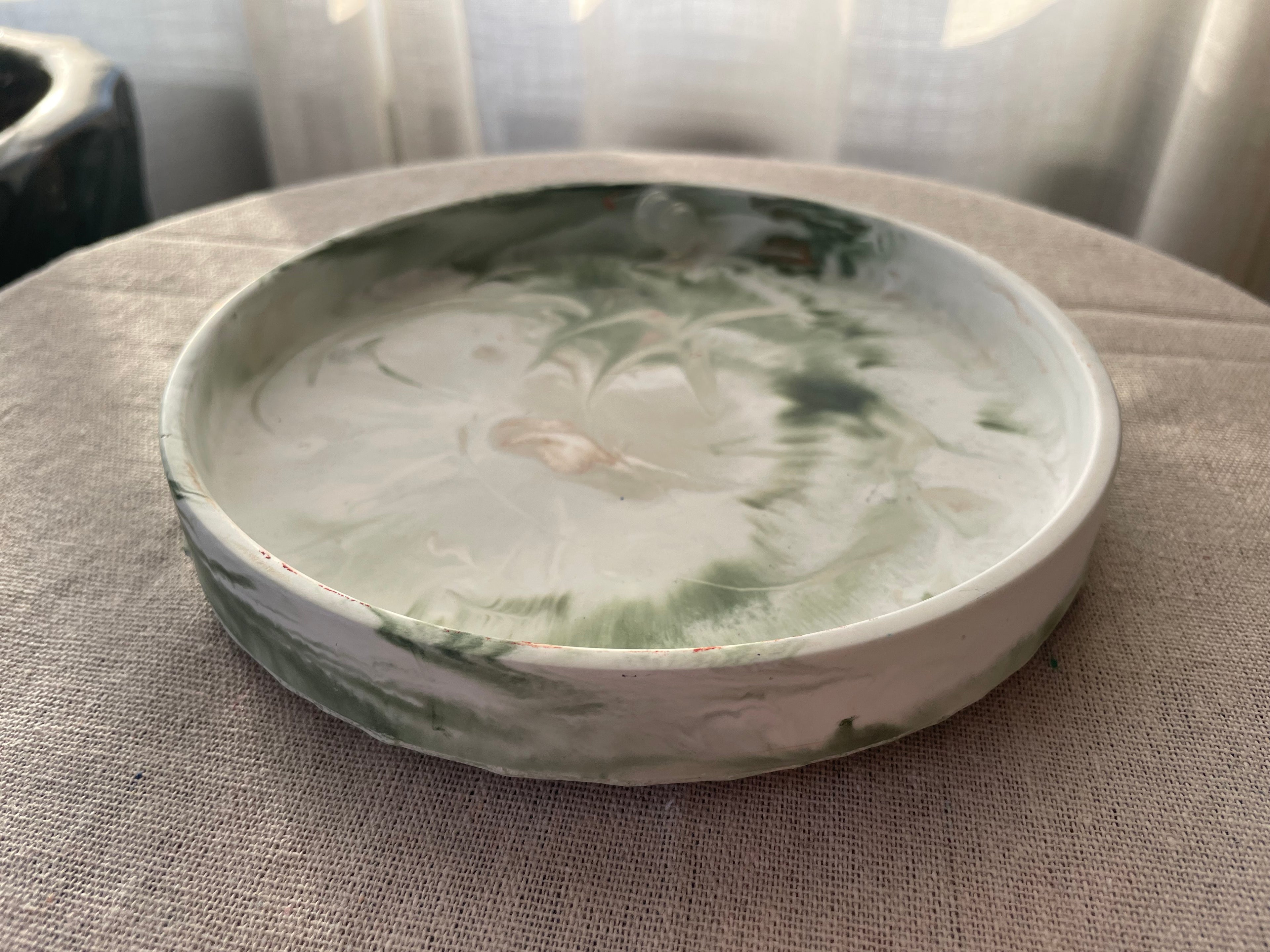 Handcrafted Gypsum Trinket Dish- Minimalist Catchall