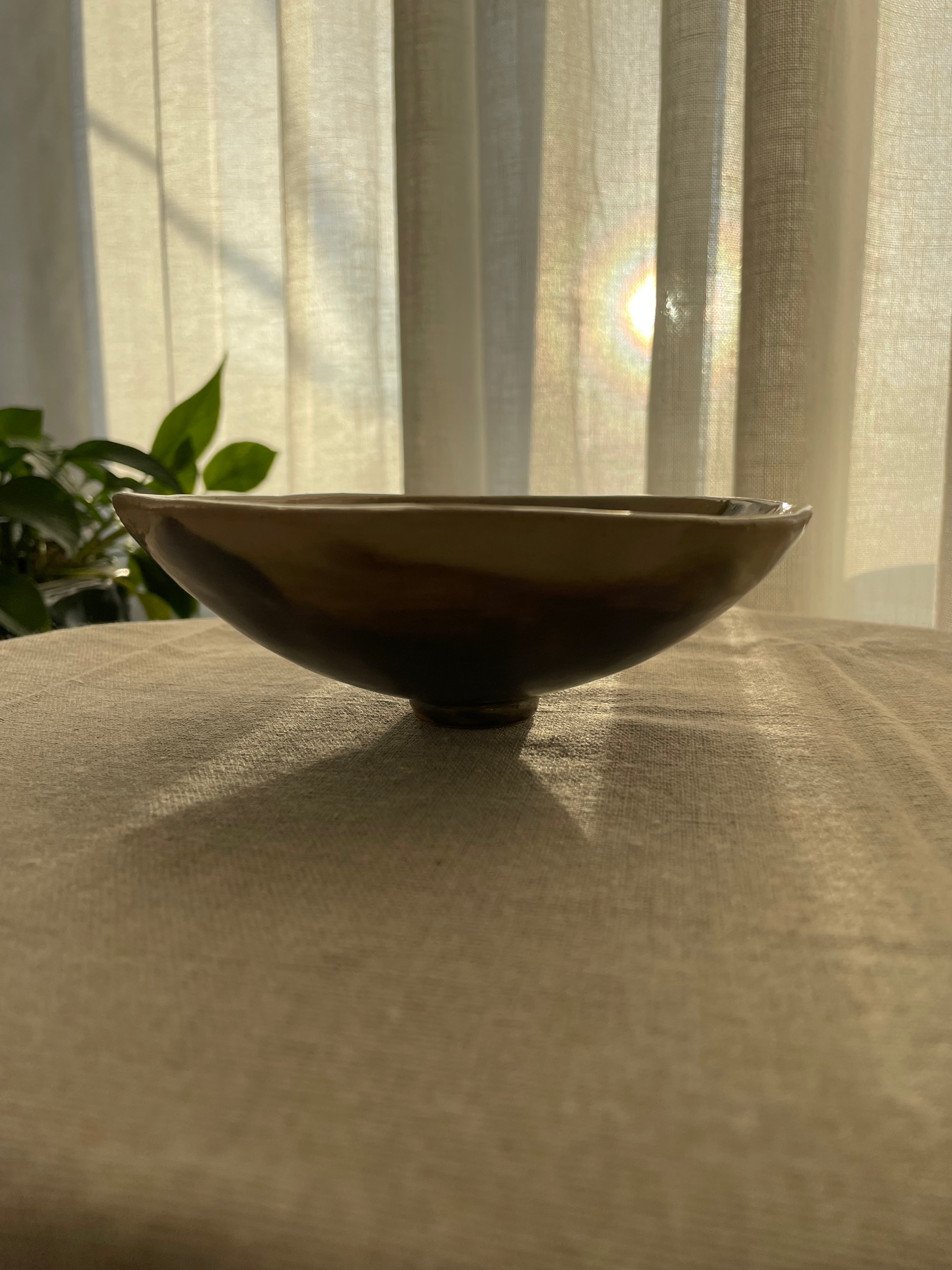 Olive Petal Ceramic Bowl | Artisan Pottery Trinket Dish