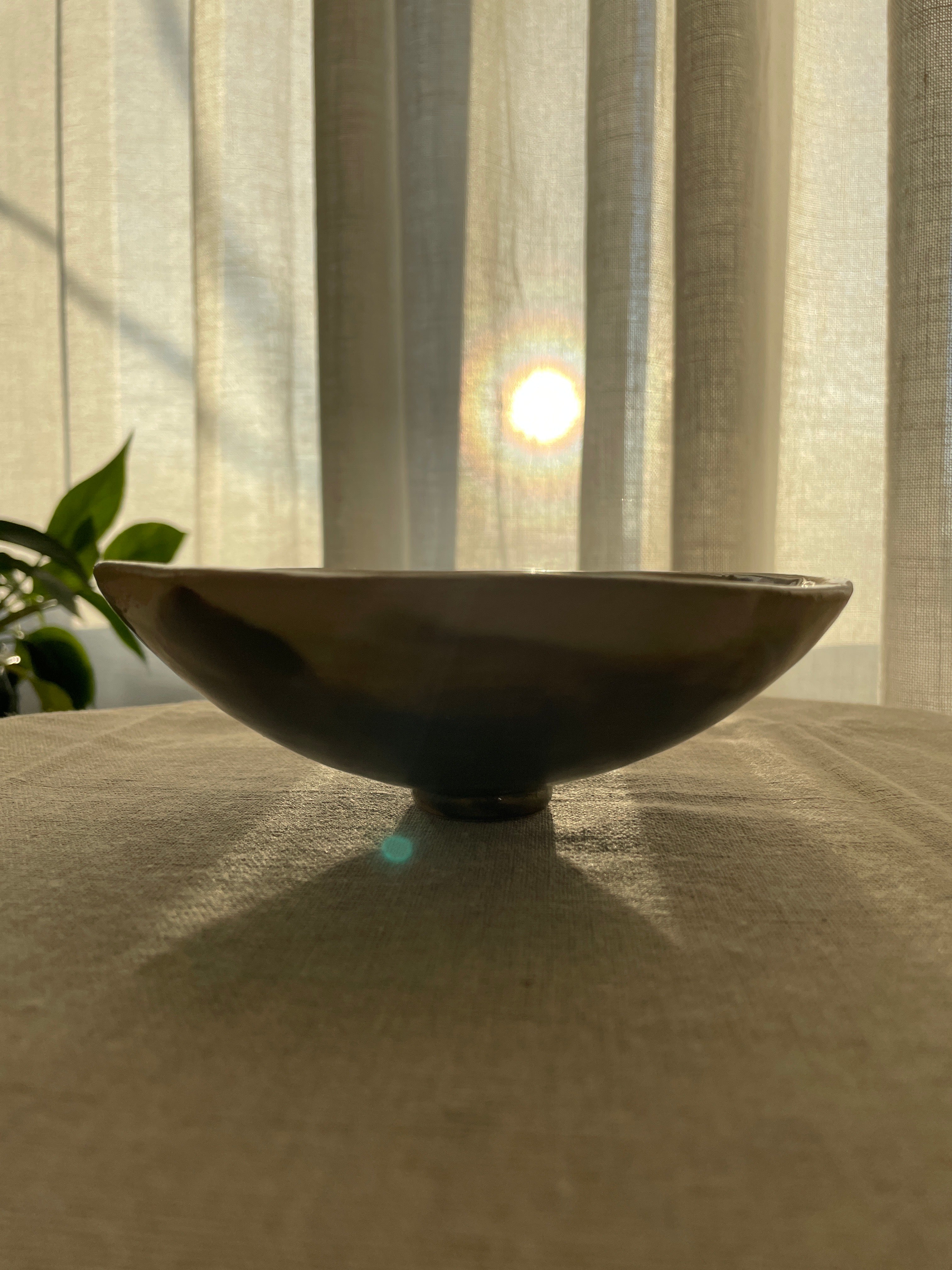 Olive Petal Ceramic Bowl | Artisan Pottery Trinket Dish