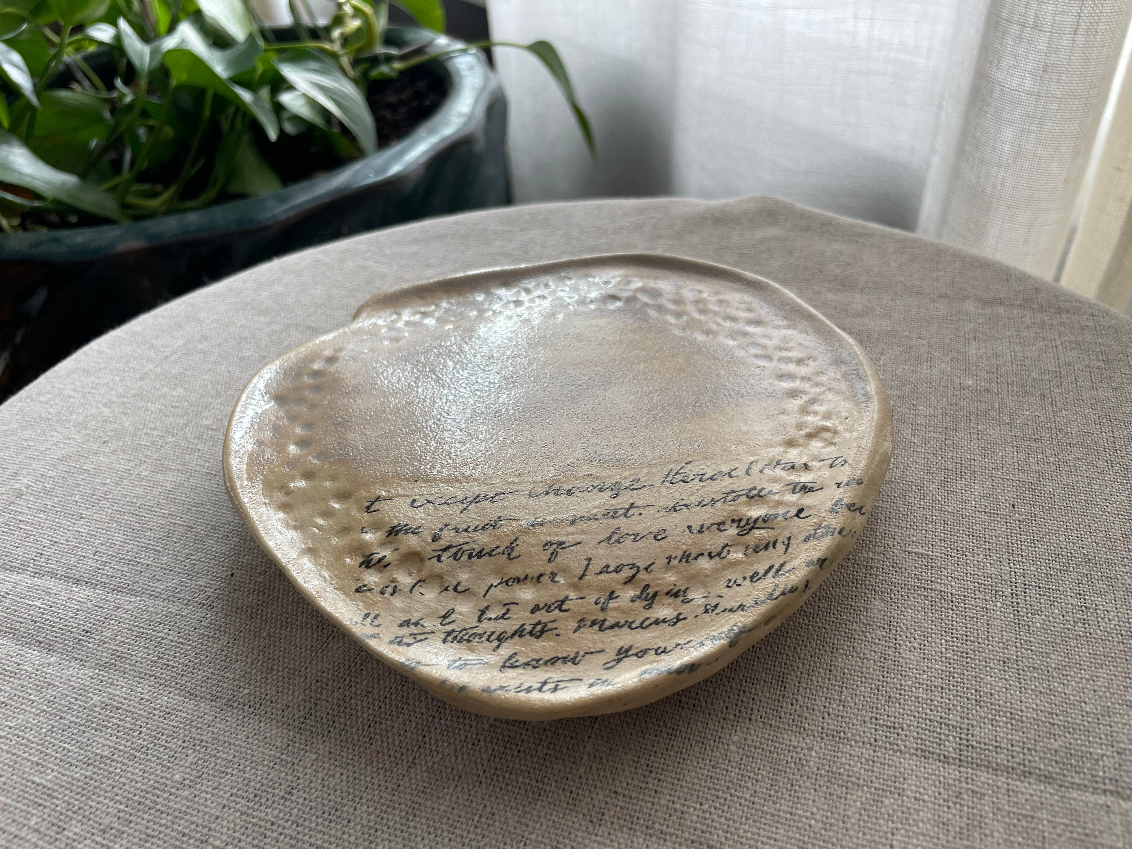 Liora | Hand-Formed Coastal Ceramic Dish