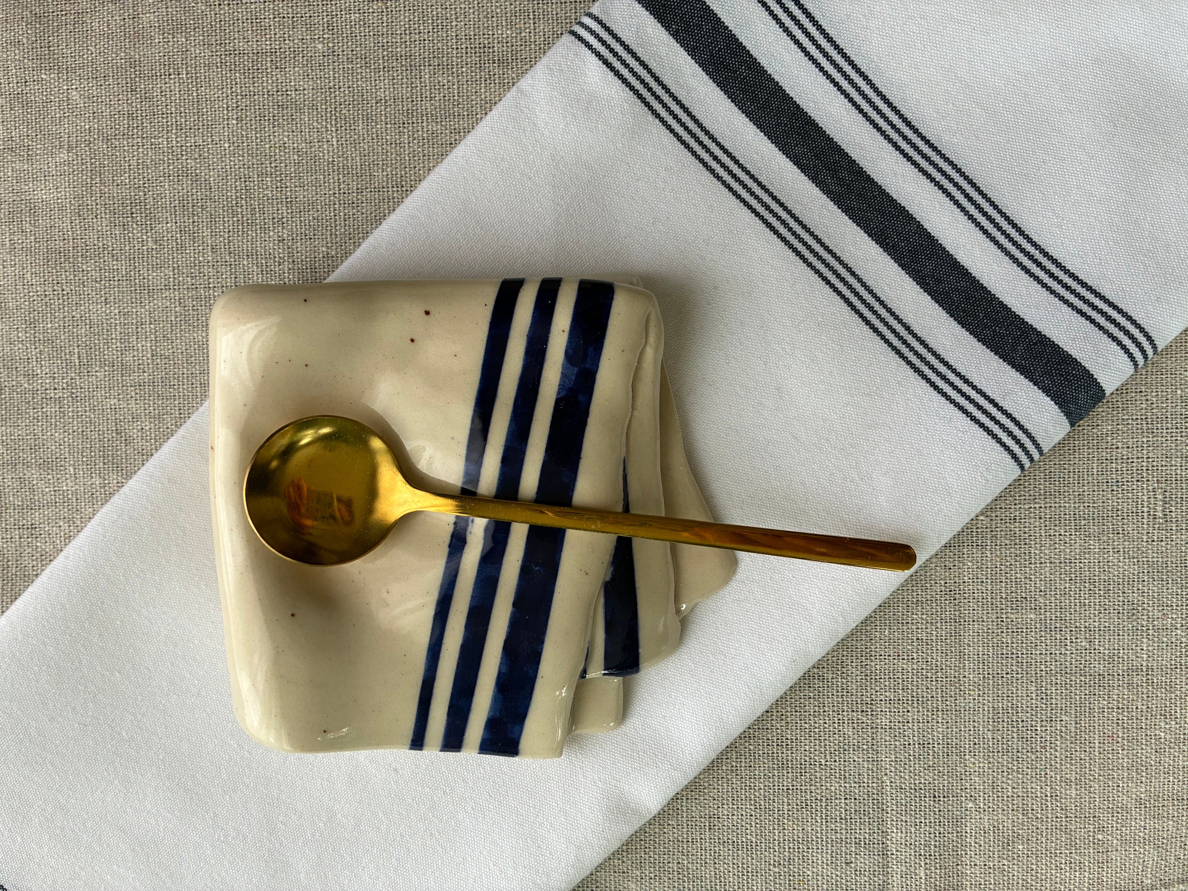 Linen Fold II— Spoon Rest