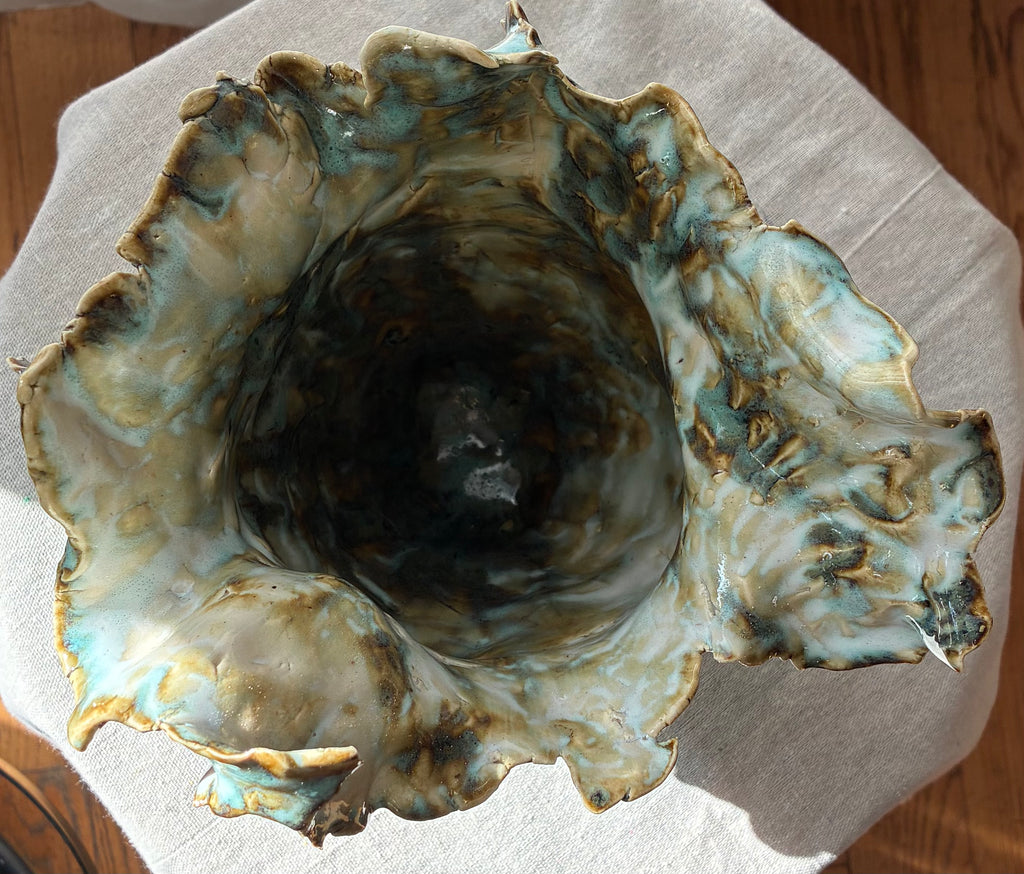 Seafoam Reverie – Sculptural Vessel