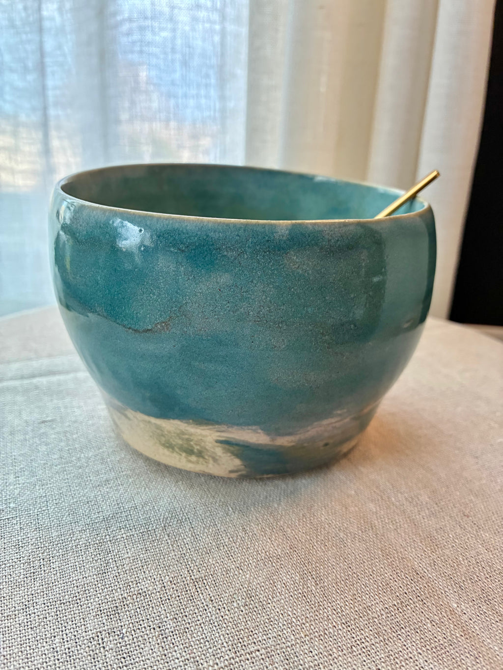 Isla Bowl | Handmade Coastal Ceramic Bowl | Ocean Glaze Stoneware | DMV & Co.