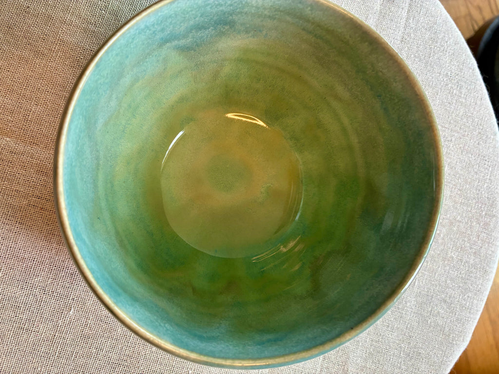 Isla Bowl | Handmade Coastal Ceramic Bowl | Ocean Glaze Stoneware | DMV & Co.
