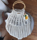 Bella Limone | Handcrafted Macramé Fringe Bag