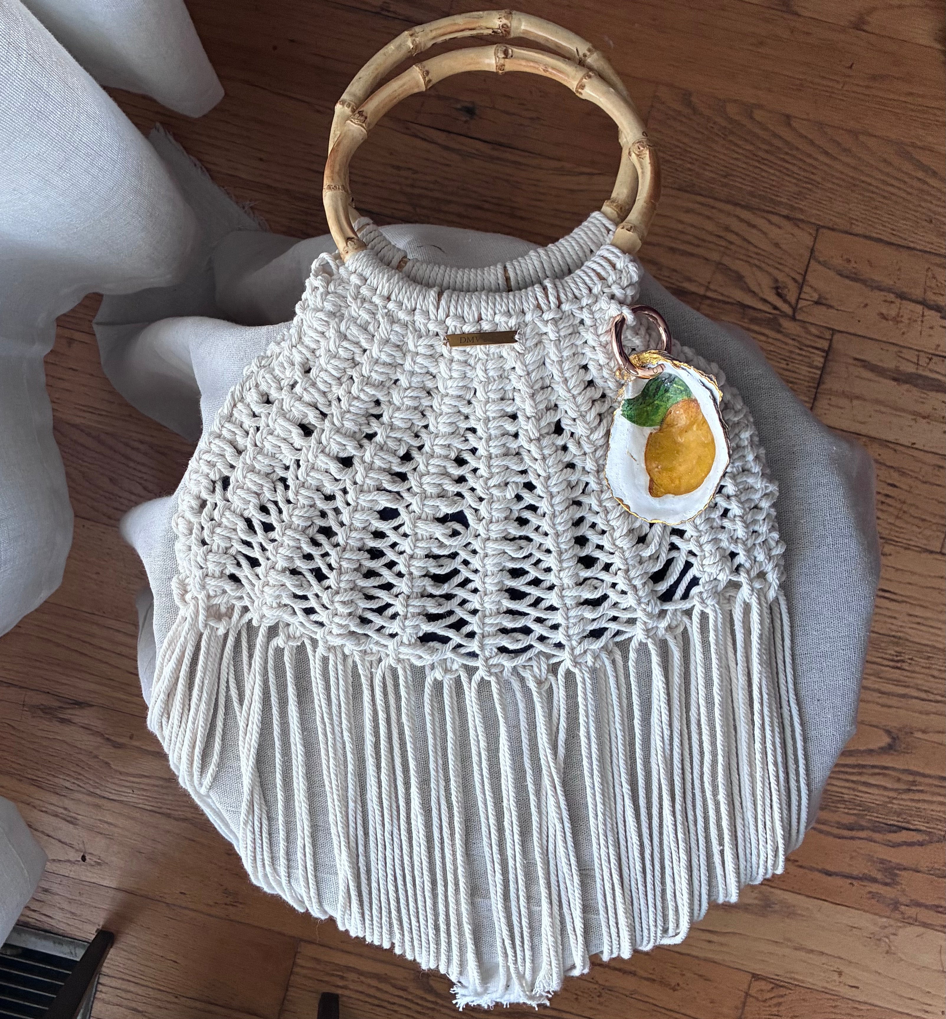 Bella Limone | Handcrafted Macramé Fringe Bag