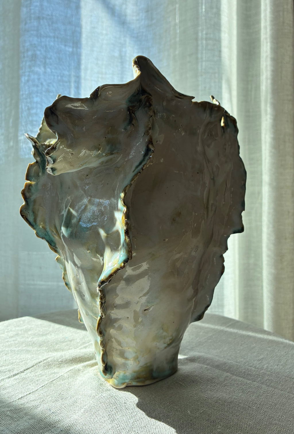 Seafoam Reverie – Sculptural Vessel