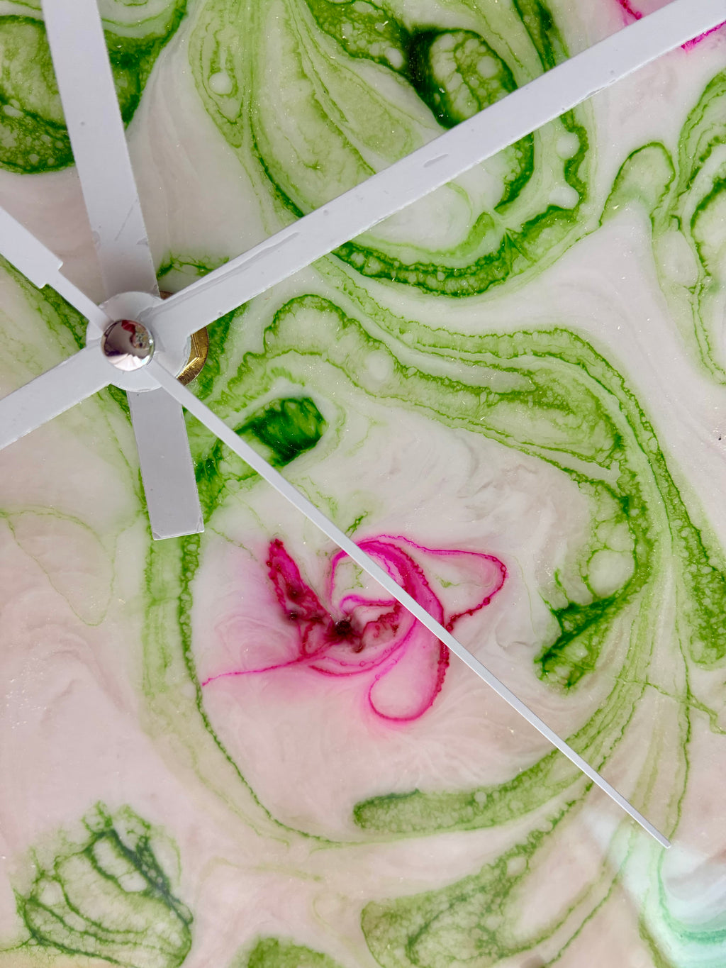 Bloomline — Resin Wall Clock