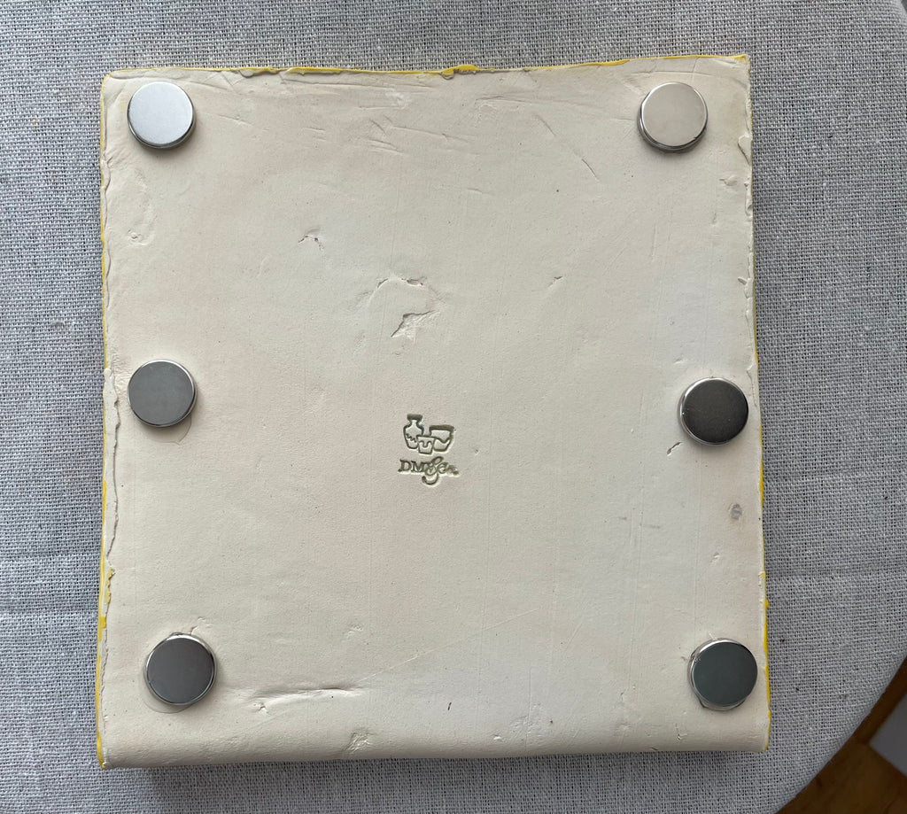 Amalfi Whiteboard Postcard | Handcrafted Ceramic Message Board with Pen Holder