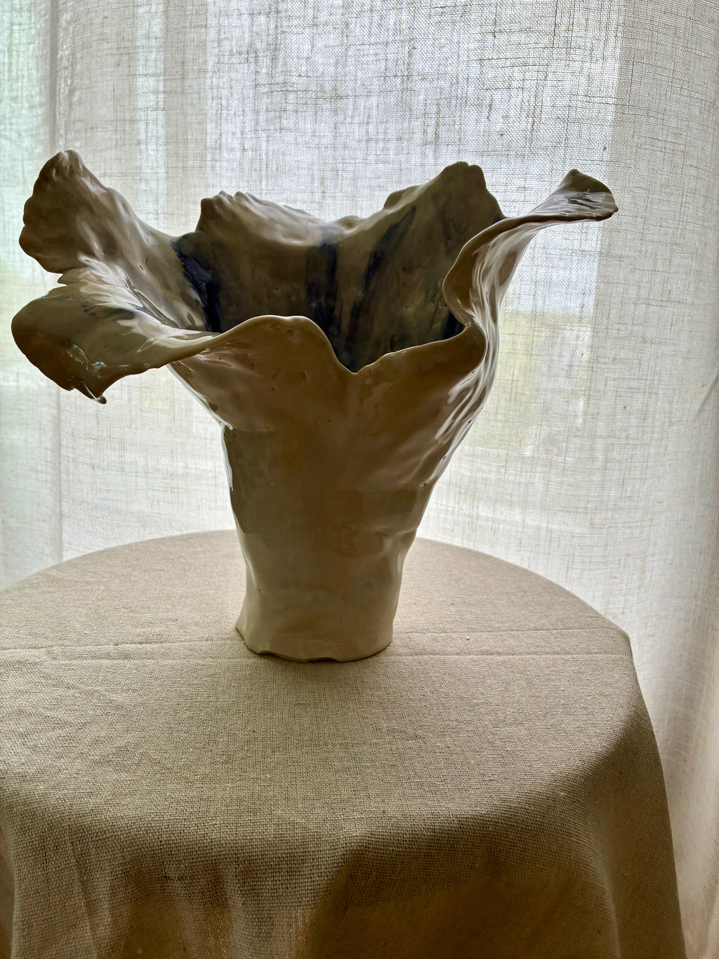 Hydrangea Bloom – Sculptural Coastal Vessel