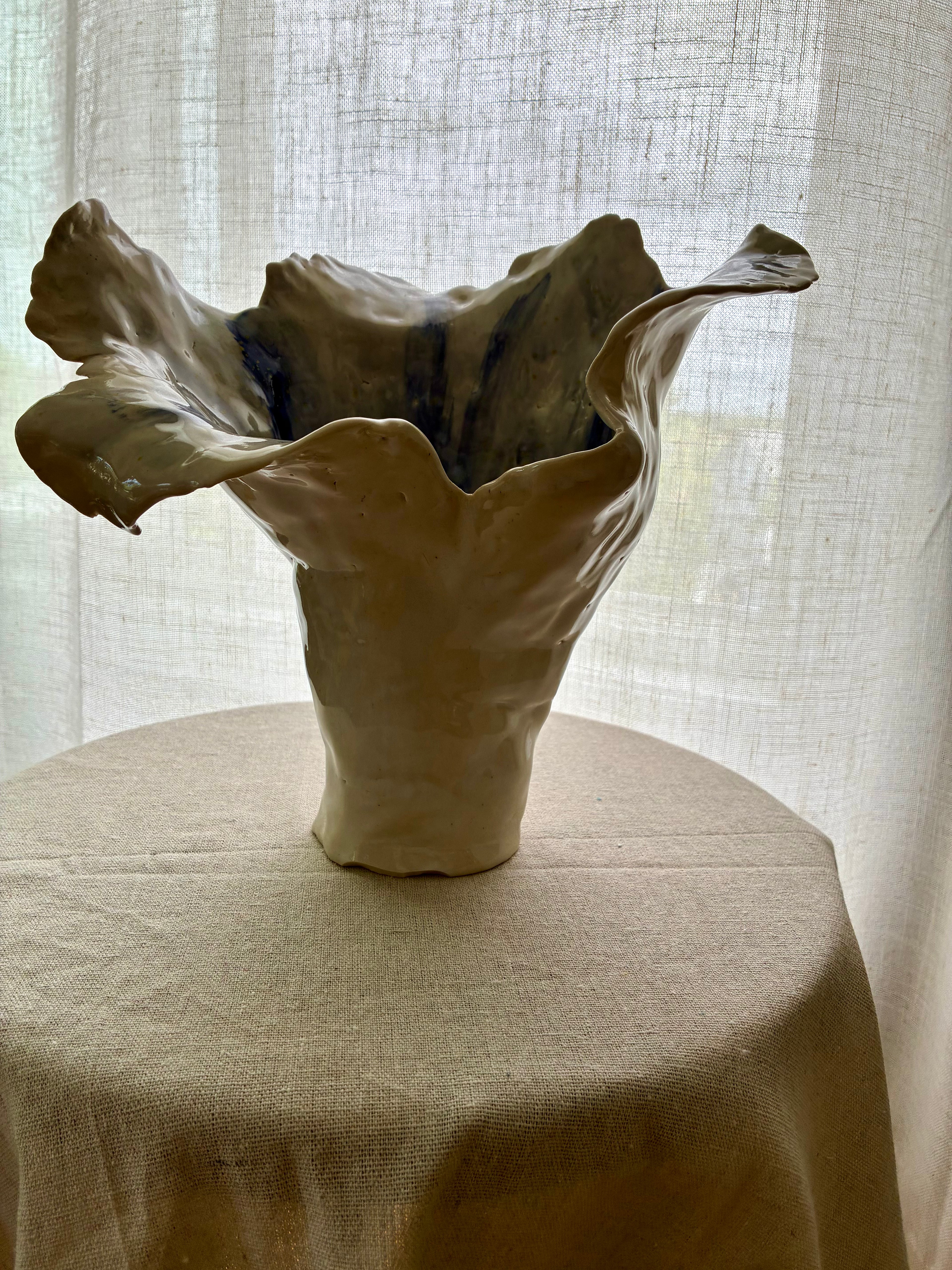 Hydrangea Bloom – Sculptural Coastal Vessel