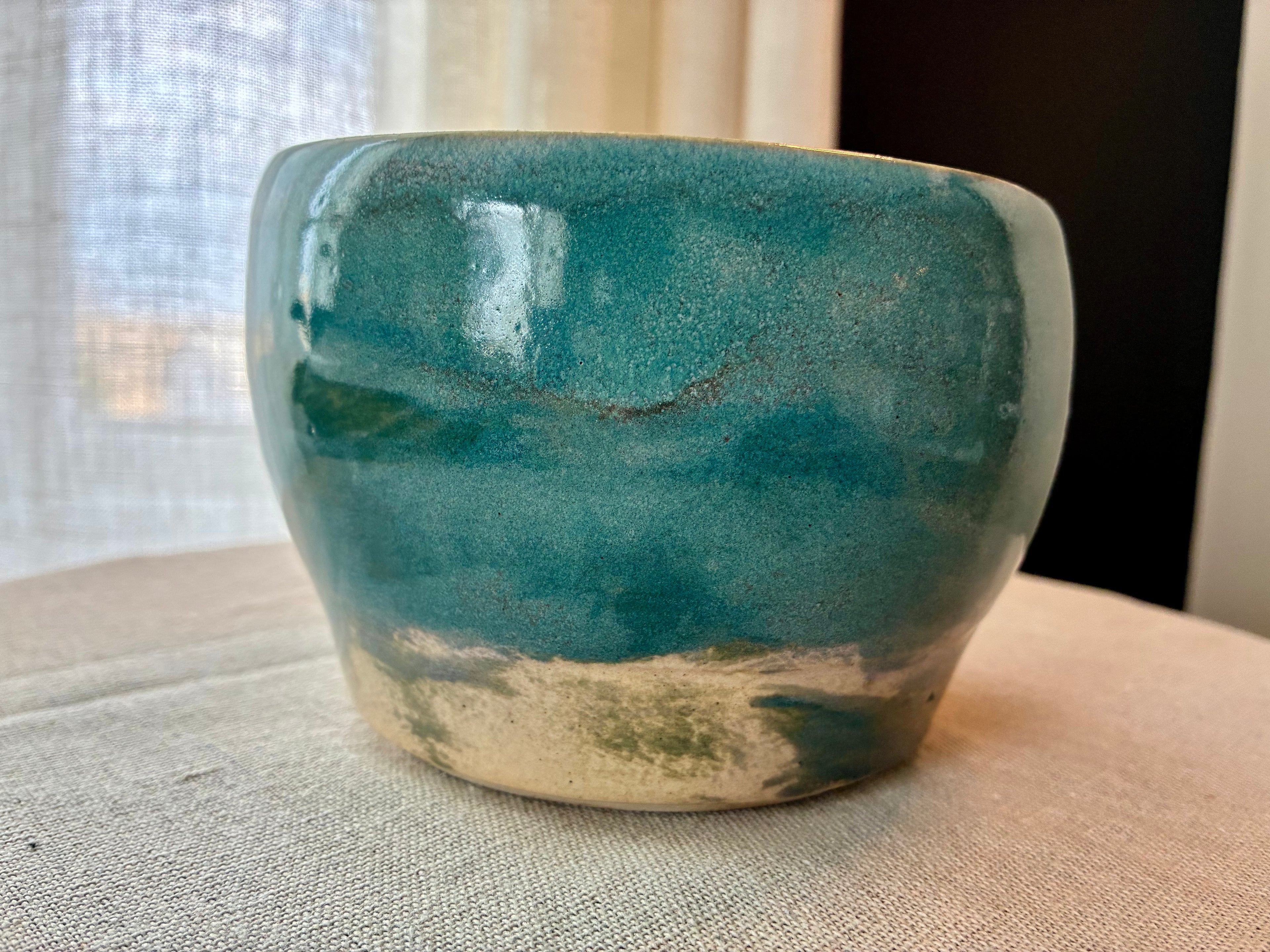 Isla Bowl | Handmade Coastal Ceramic Bowl | Ocean Glaze Stoneware | DMV & Co.