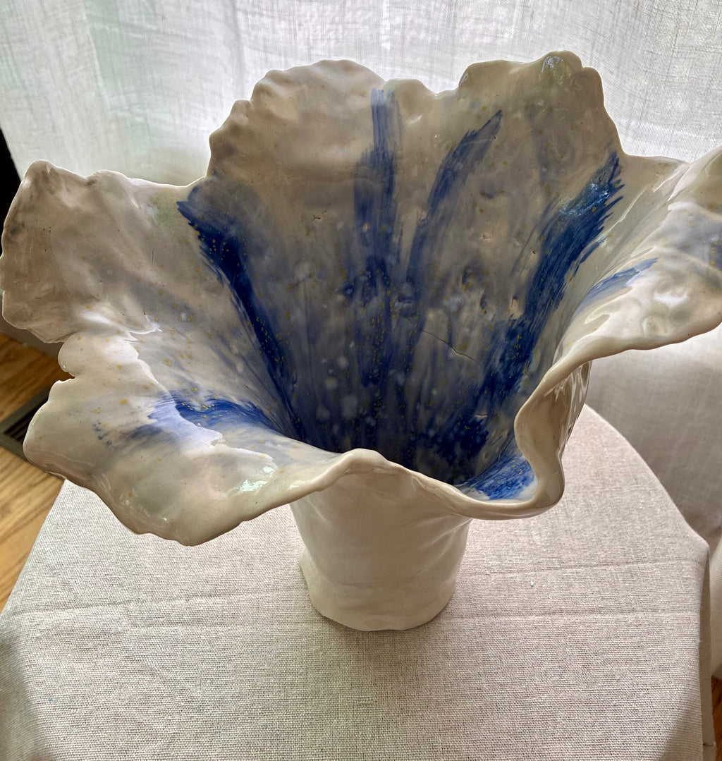 Hydrangea Bloom – Sculptural Coastal Vessel