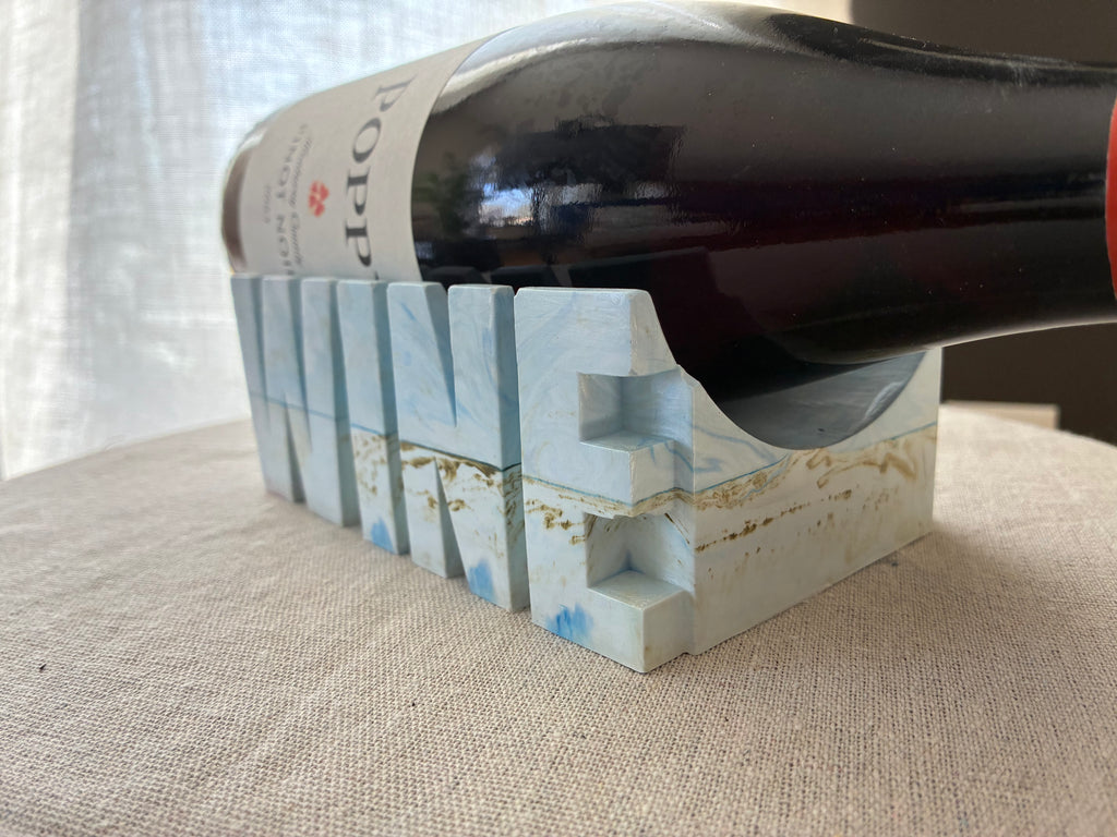 Horizon Wave – Sculpted Coastal Wine Cradle