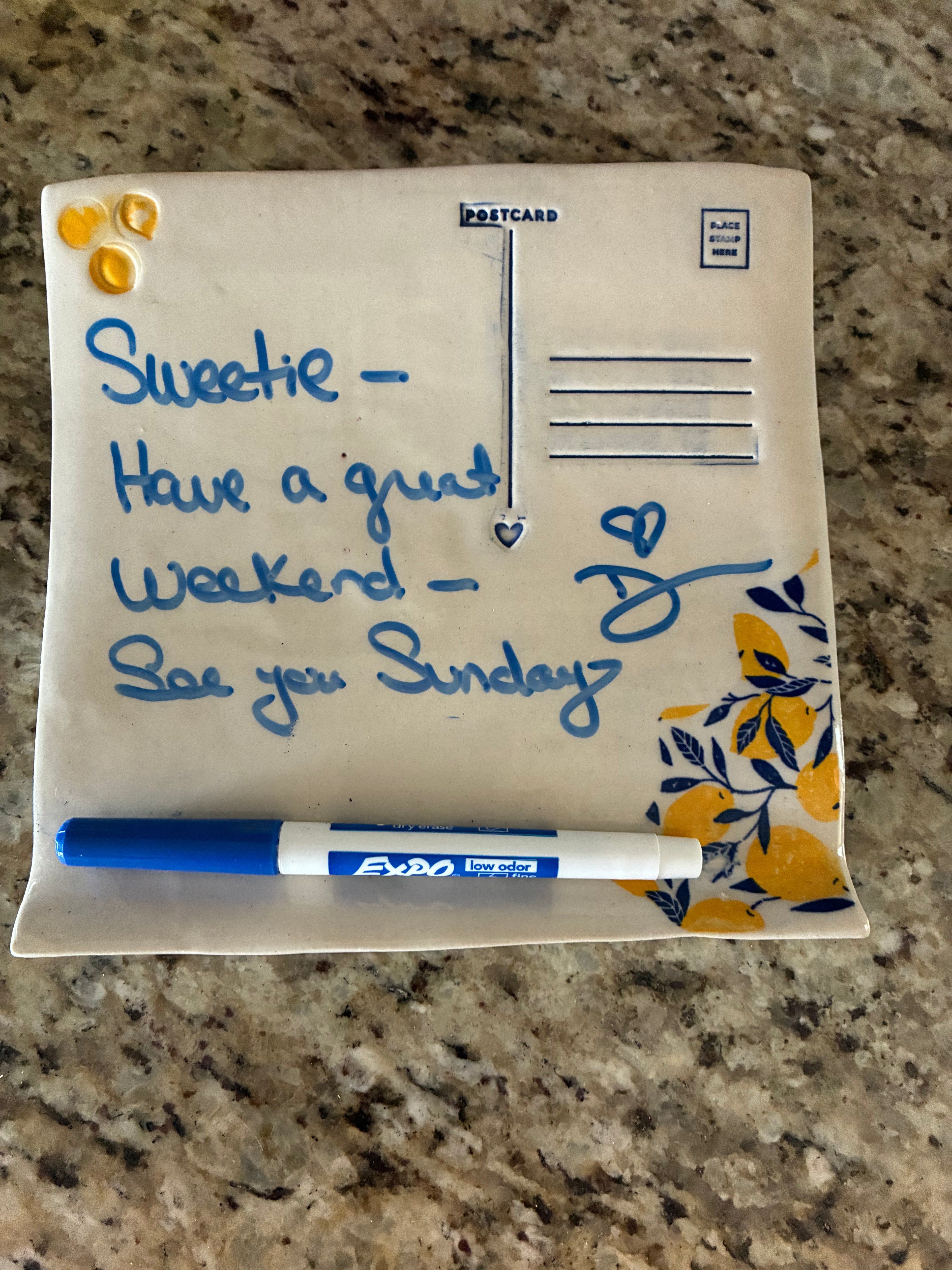 Amalfi Postcard – Countertop Whiteboard