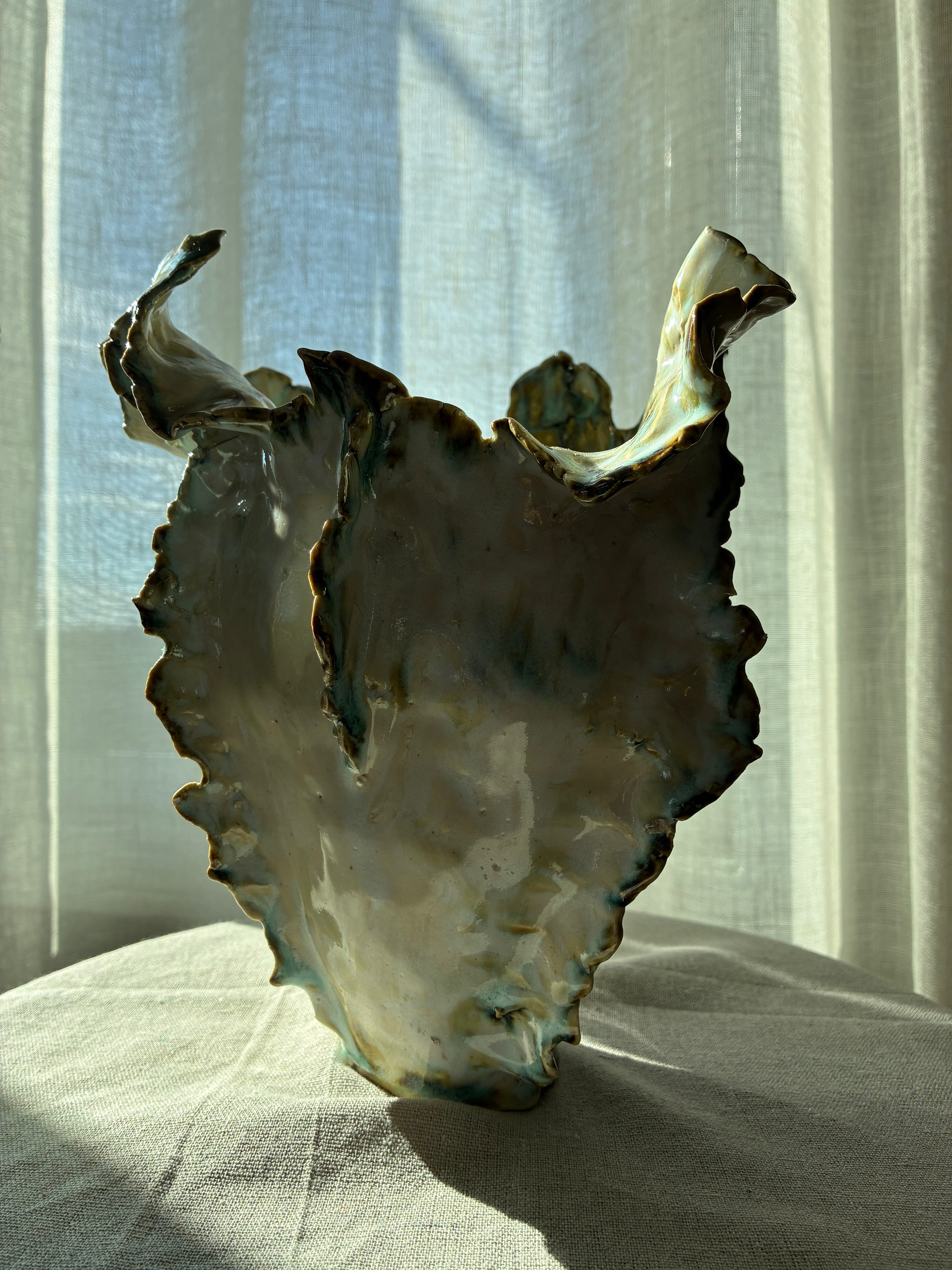 Seafoam Reverie – Sculptural Vessel