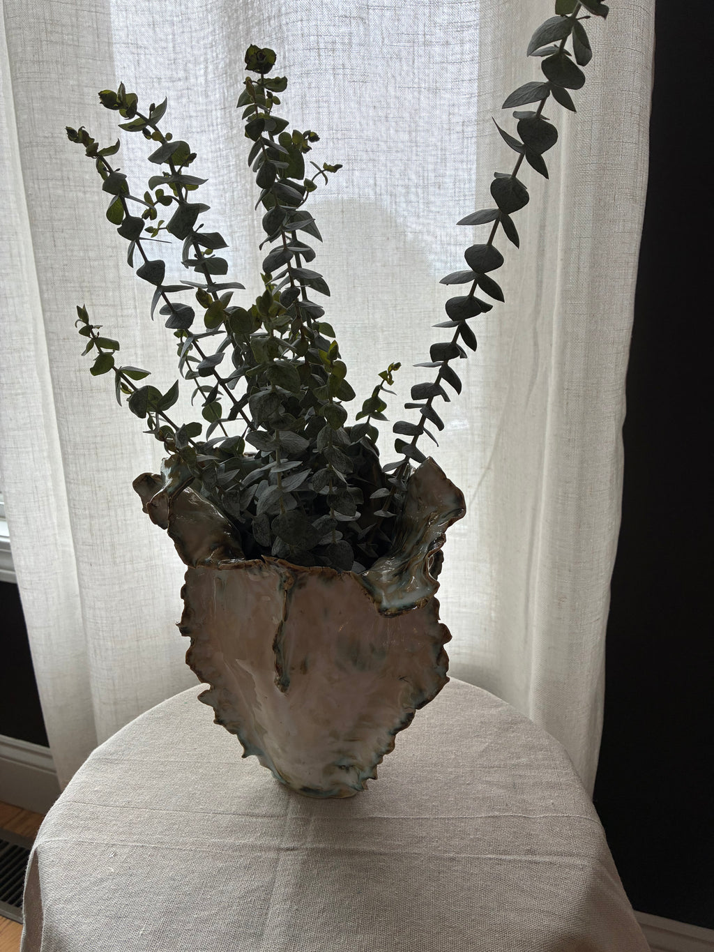 Seafoam Reverie – Sculptural Vessel