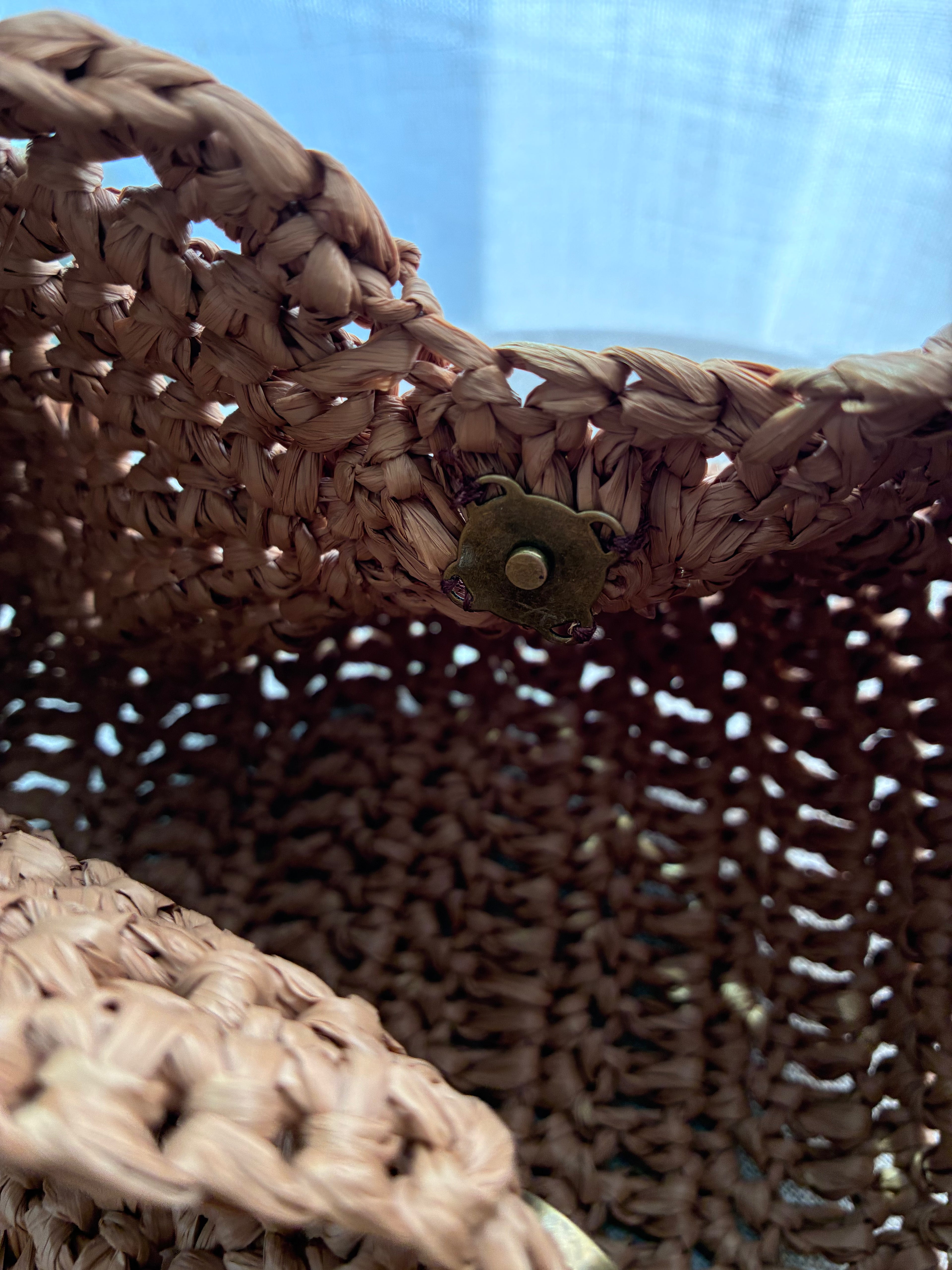 Marella — Hand Crocheted Raffia Handbag