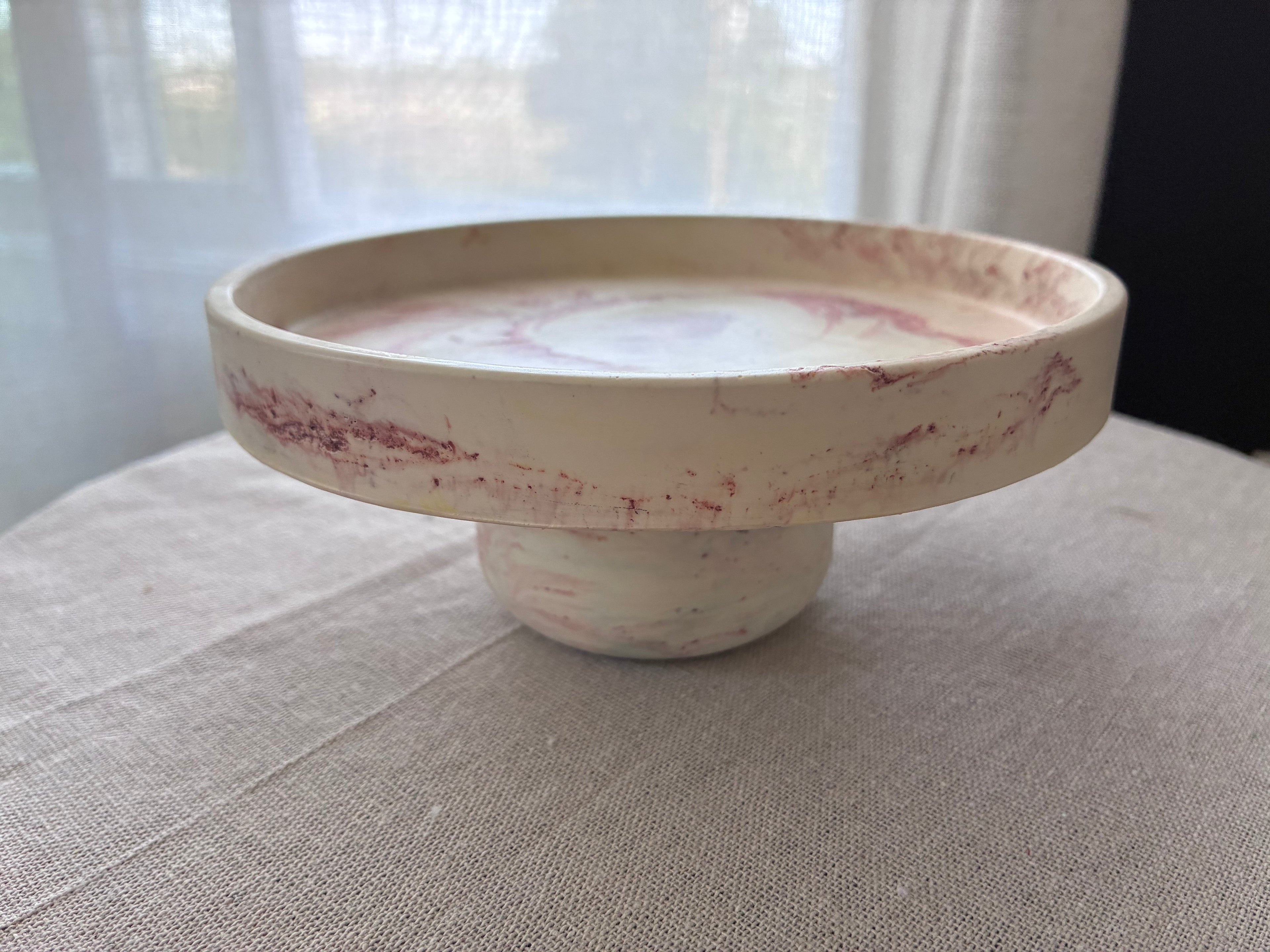 Rosewater Pedestal Dish