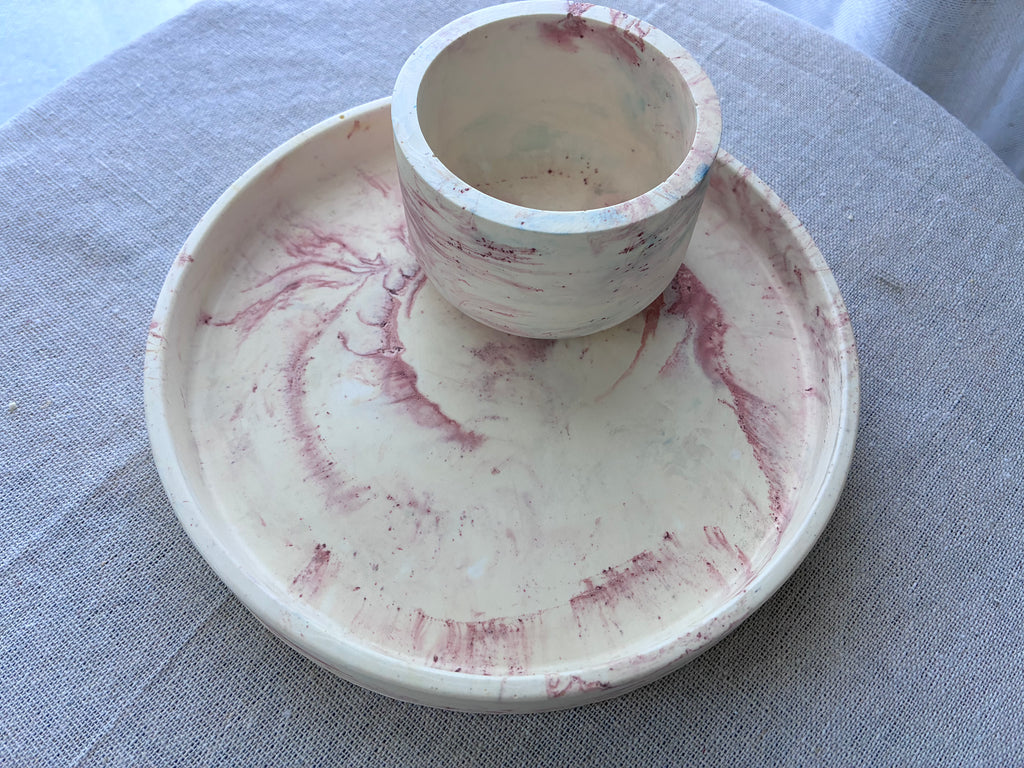 Rosewater Pedestal Dish