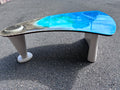 Tidal Crescent — Sculptural Resin Table