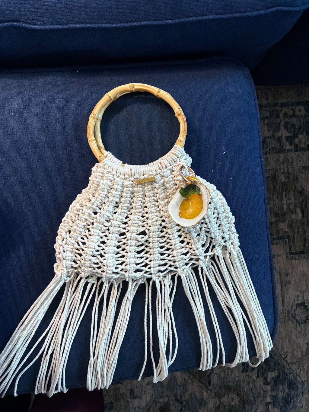 Bella Limone | Handcrafted Macramé Fringe Bag