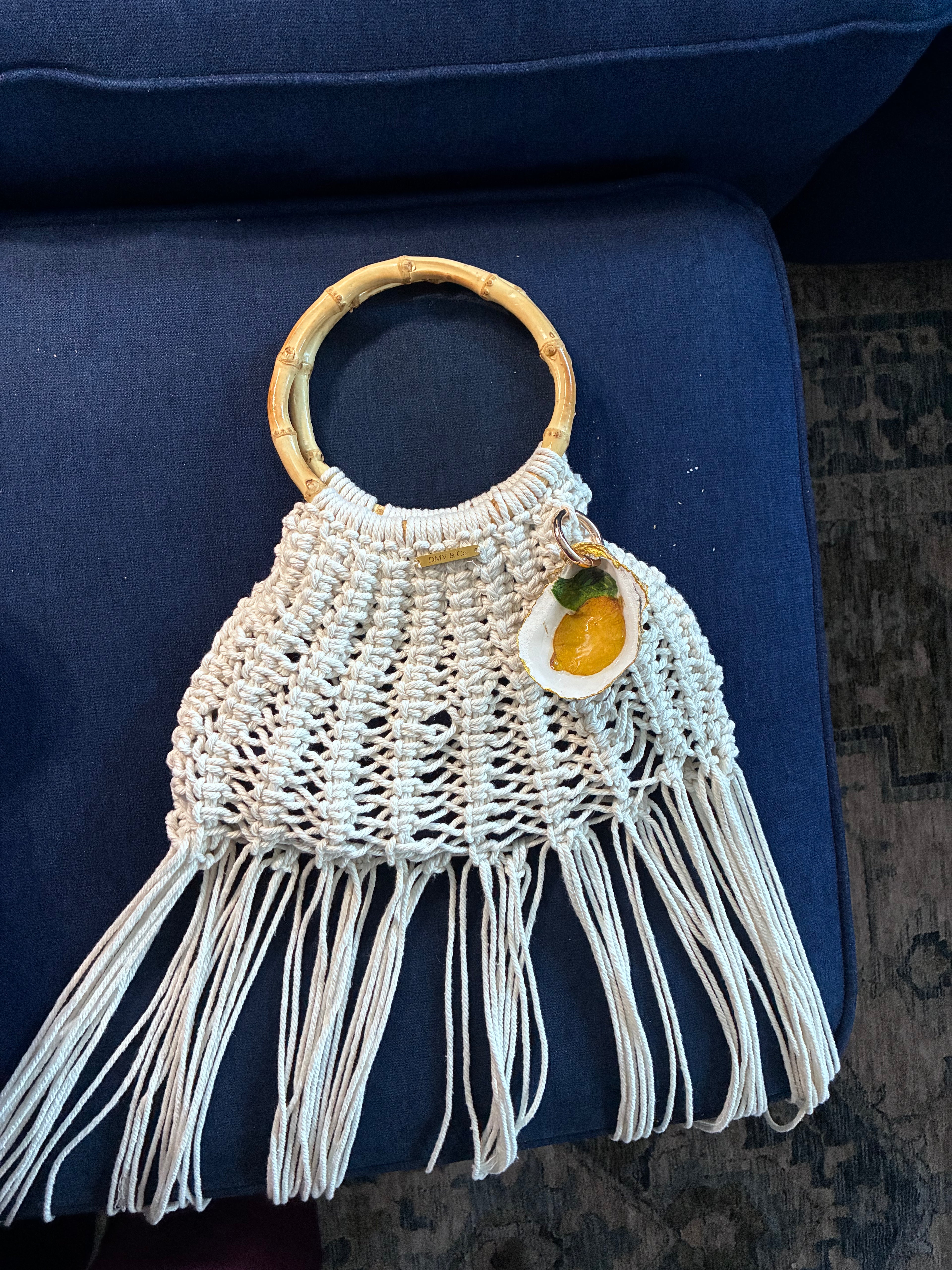 Bella Limone | Handcrafted Macramé Fringe Bag