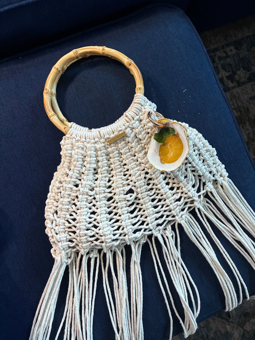 Bella Limone | Handcrafted Macramé Fringe Bag