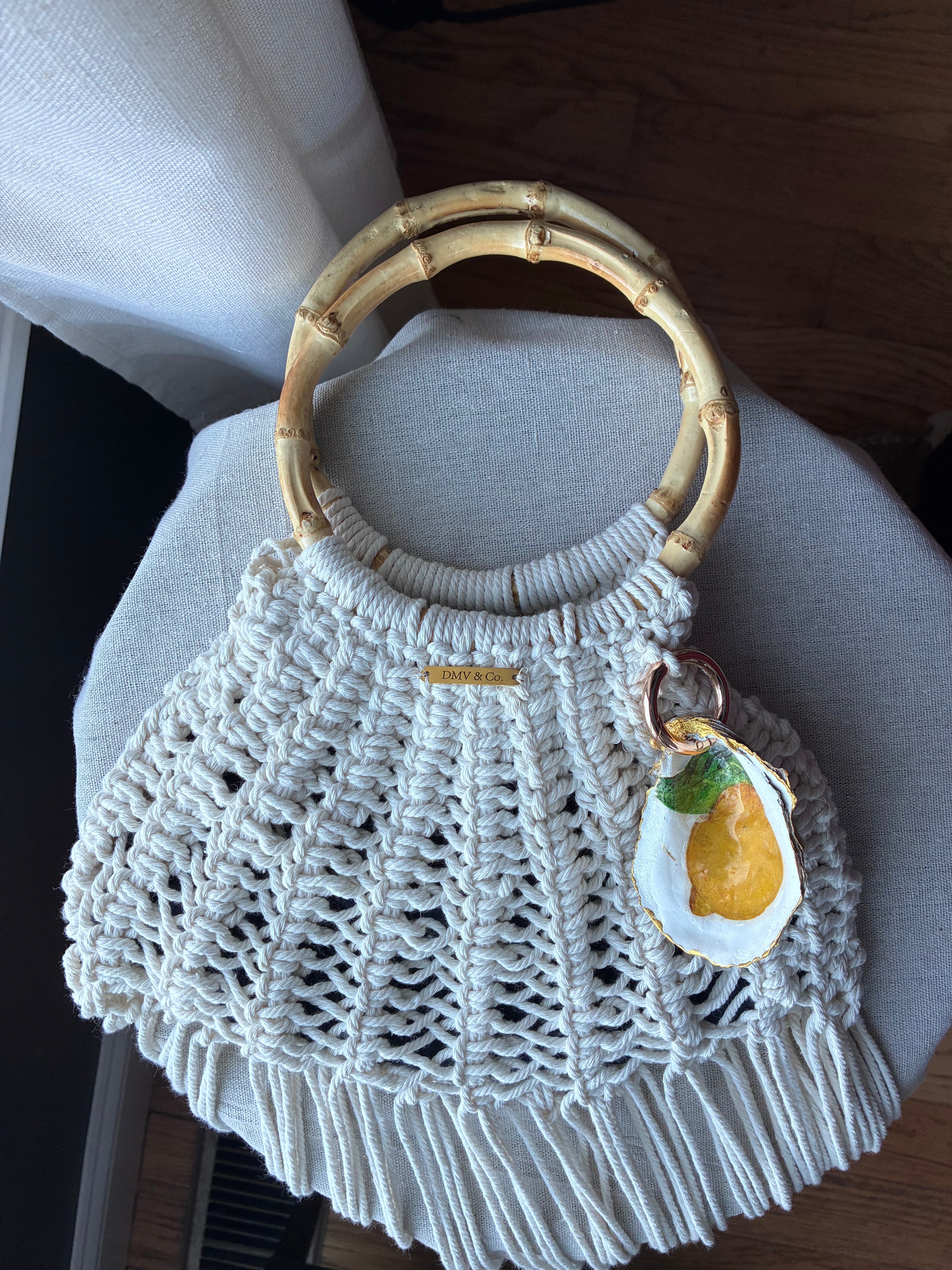 Bella Limone | Handcrafted Macramé Fringe Bag