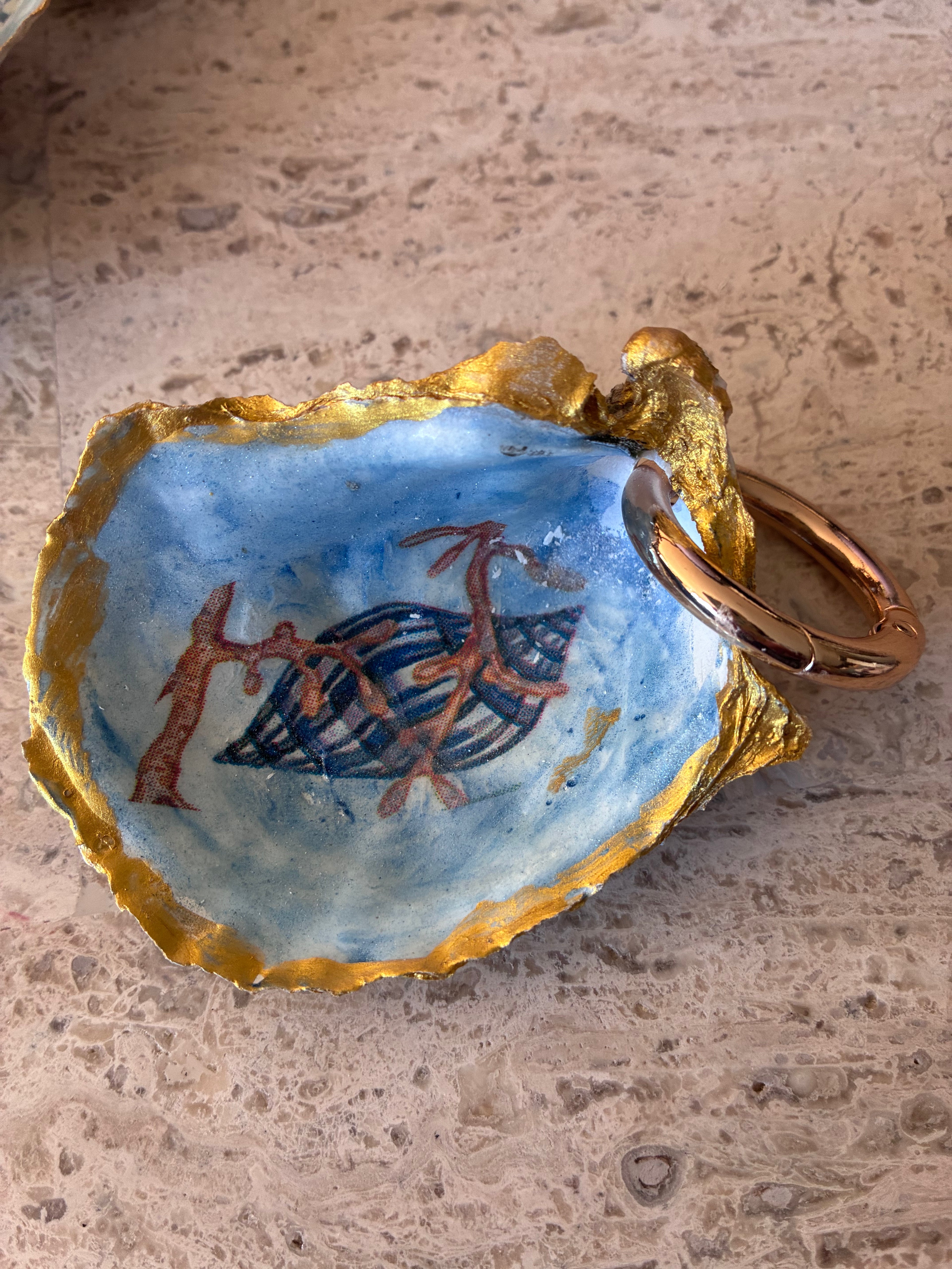 Coastal Treasures | Oyster Shell Keychains
