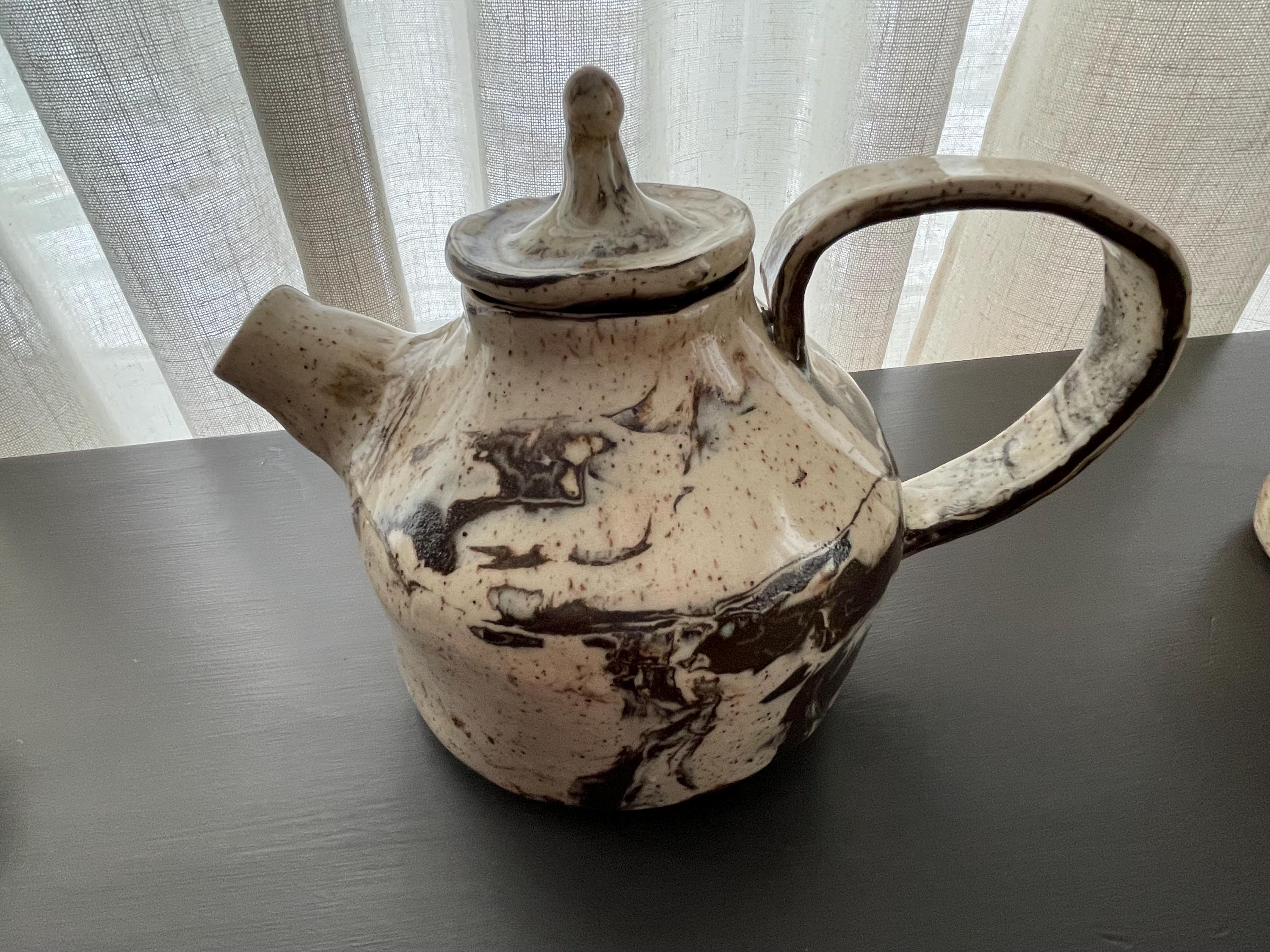 Ceramic rustic tea set