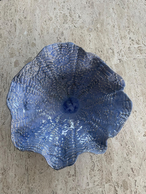 Ceramic fluted bowl
