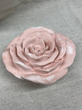 Handmade Pink Floral Incense Holder, Gypsum Ceramic Boho Altar Decor, Meditation Catcher ,Zen Gift