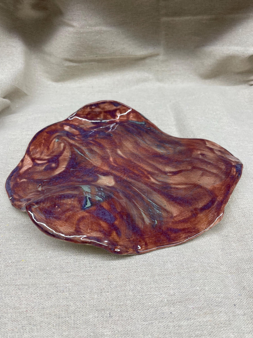 Ceramic Platter 9x9  Appetizer Tray Kitchen Gift Stoneware Party Dish  Handmade Square Cheese Board