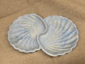 Ceramic Sea Shell Dish Handmade Gypsum Beach House Decor: Coastal Jewelry Tray, Trinket Bowl