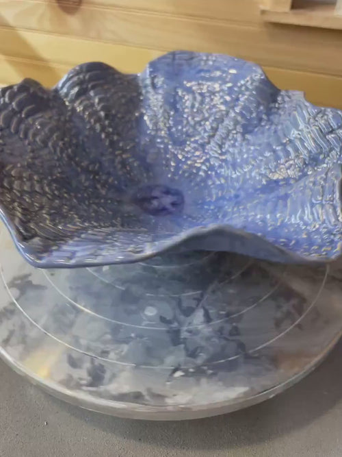 Ceramic fluted bowl